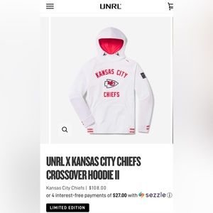 INRL Kansas City Chiefs Crossover Hoodie-SMALL